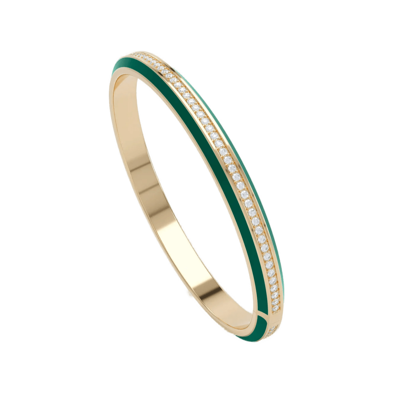  Eternity green enamel bangle - Eternity green enamel bangle -  The Future Rocks -    3 