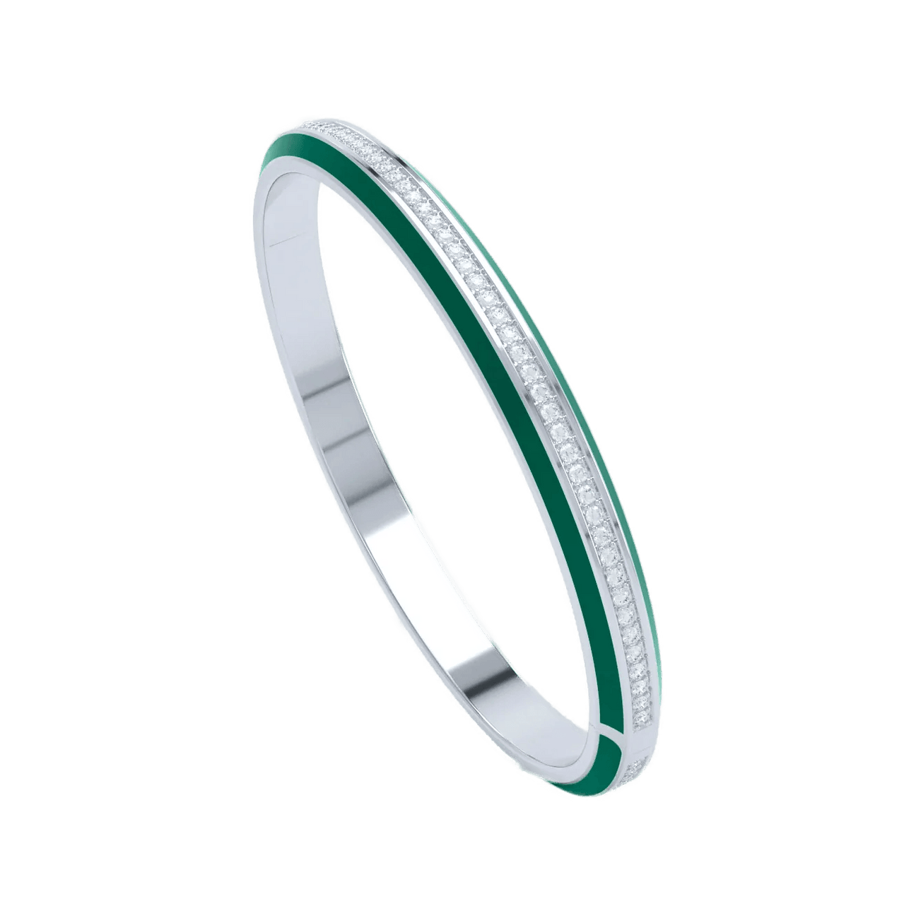  Eternity green enamel bangle - Eternity green enamel bangle -  The Future Rocks -    4 