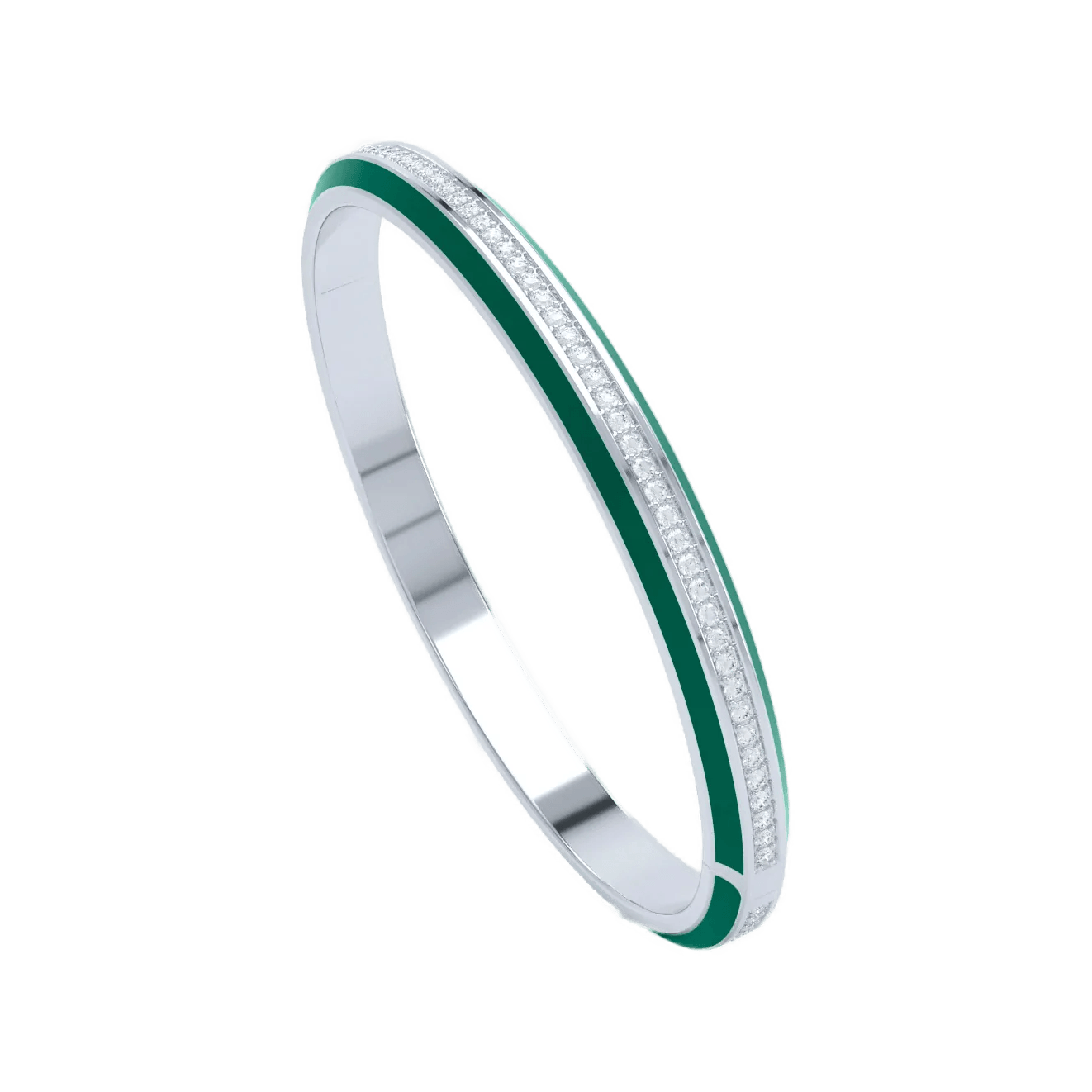  Eternity green enamel bangle - Eternity green enamel bangle -  The Future Rocks -    4 