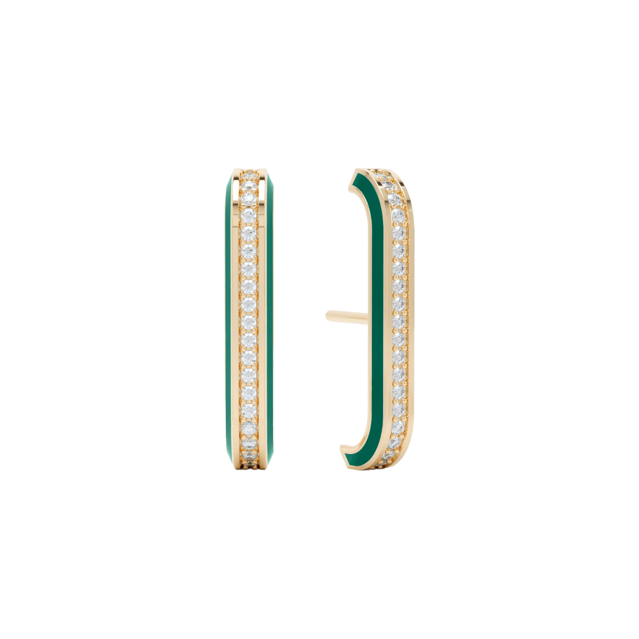  Eternity green enamel ear cuffs - Eternity Green Enamel Ear Cuffs -  The Future Rocks -    1 