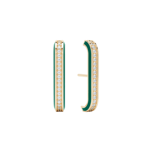  Eternity green enamel ear cuffs - Eternity green enamel ear cuffs -  The Future Rocks -    1 