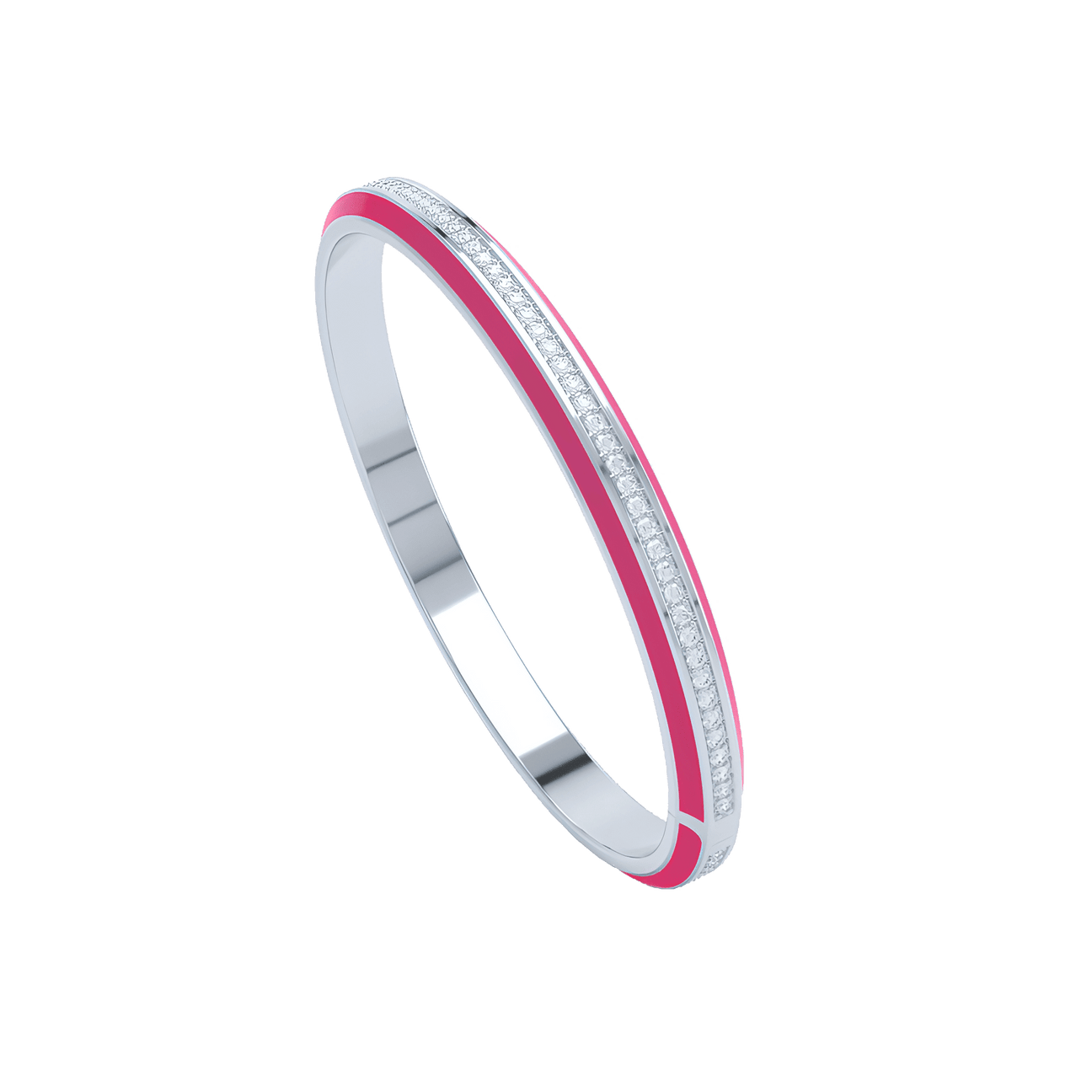  Eternity pink enamel bangle - Eternity pink enamel bangle -  The Future Rocks -    5 