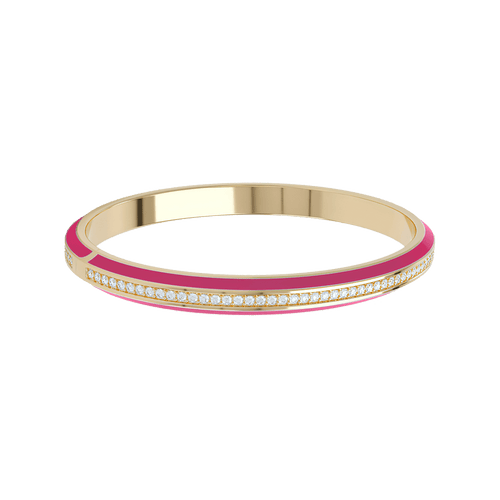  Eternity pink enamel bangle - Eternity Pink Enamel Bangle Bracelet -  The Future Rocks -    1 