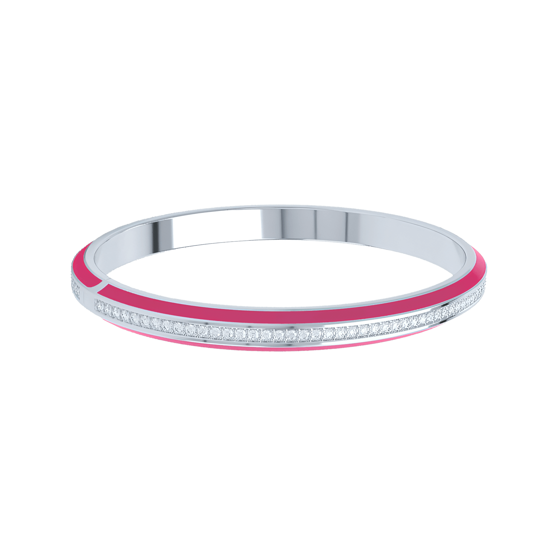  Eternity pink enamel bangle - Eternity pink enamel bangle -  The Future Rocks -    4 