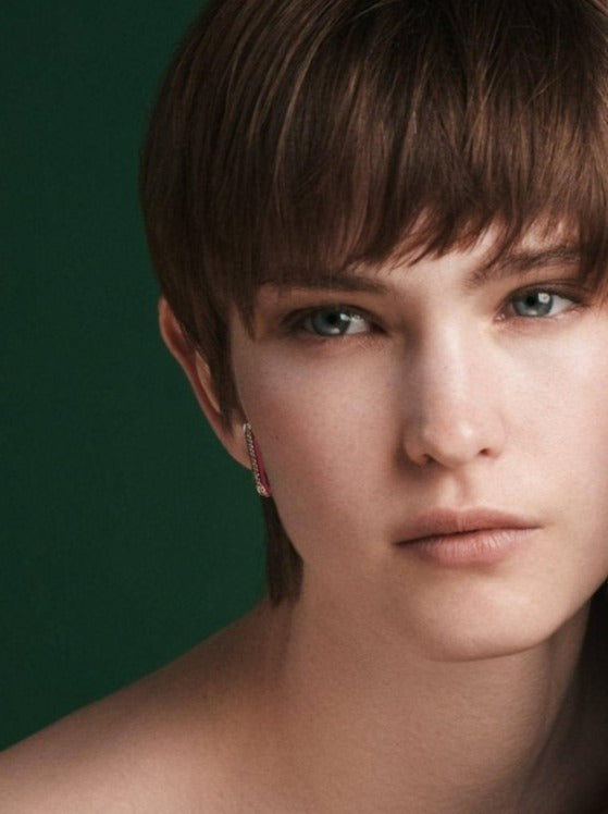  Eternity pink enamel ear cuffs - Eternity pink enamel ear cuffs -  The Future Rocks -    3 