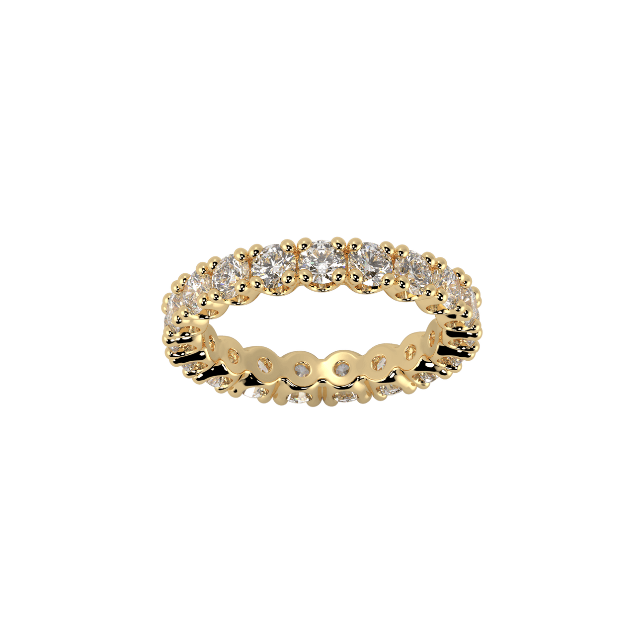  Eternity ring - 18K Recycled Gold Lab-Grown Diamond Eternity Ring -  The Future Rocks -    1 