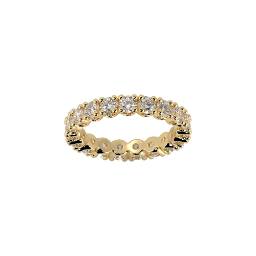  Eternity ring - 18K Recycled Gold Lab-Grown Diamond Eternity Ring -  The Future Rocks -    1 