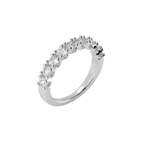  Half eternity ring - Lab-Grown Diamond Half Eternity Ring -  The Future Rocks  -    6 