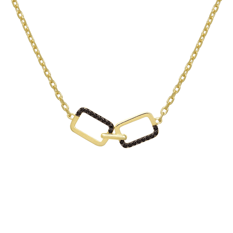 Horizon double-sided pendant necklace - Gold Vermeil Double-sided Pendant Necklace -  The Future Rocks  -    1 