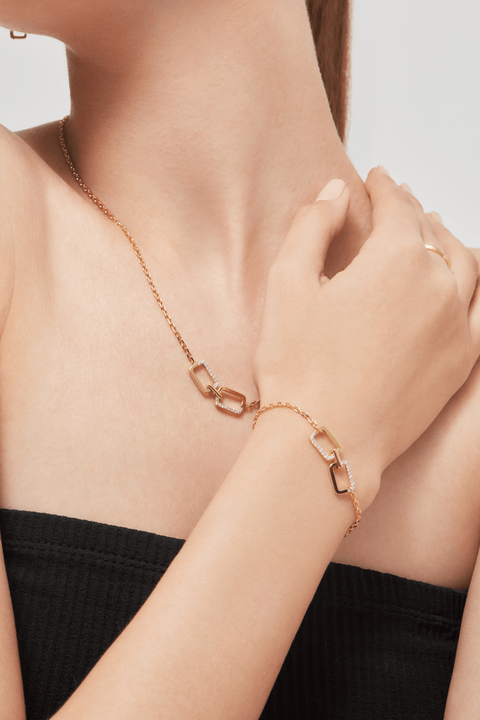  Horizon double-sided pendant necklace - Gold Vermeil Double-sided Pendant Necklace -  The Future Rocks  -    4 