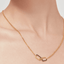  Horizon double-sided pendant necklace - Gold Vermeil Double-sided Pendant Necklace -  The Future Rocks  -    2 