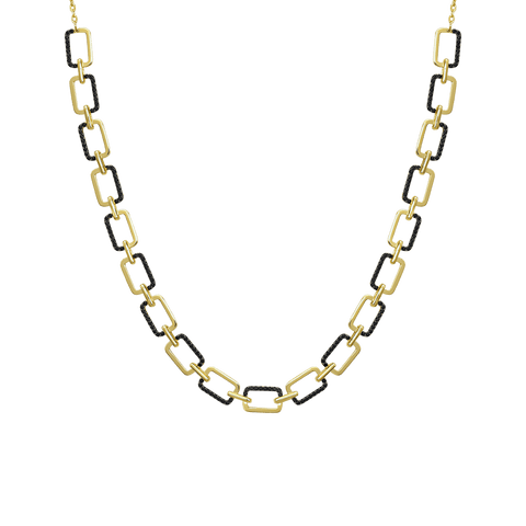  Horizon double-sided statement necklace - Double-sided Gold Vermeil Statement Necklace -  The Future Rocks  -    1 