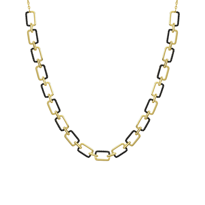  Horizon double-sided statement necklace - Double-sided Gold Vermeil Statement Necklace -  The Future Rocks -    1 