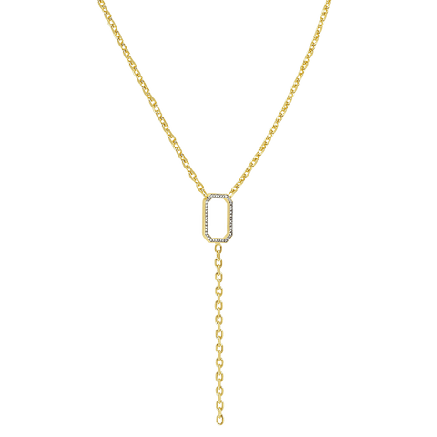  Horizon link necklace - Lab-Grown Diamond Link Horizon Necklace -  The Future Rocks  -    3 