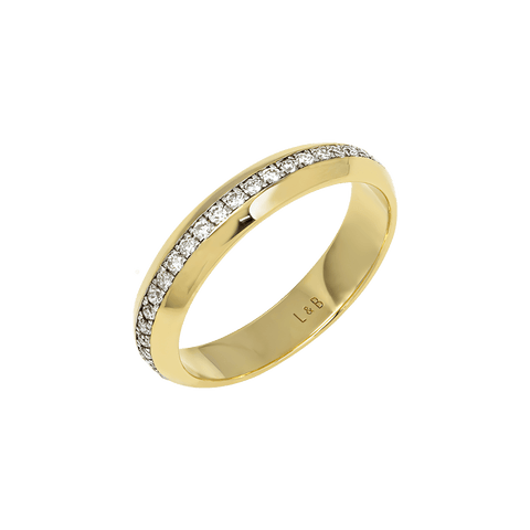  Horizon ring - 18K Recycled Gold Vermeil Horizon Ring -  The Future Rocks  -    5 