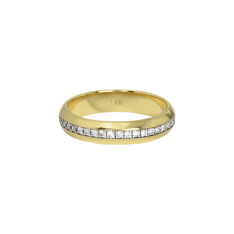  Horizon ring - 18K Recycled Gold Vermeil Horizon Ring -  The Future Rocks  -    4 