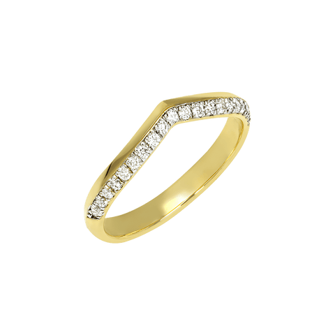 Horizon wishbone ring - Gold Vermeil Wishbone Ring -  The Future Rocks  -    5 