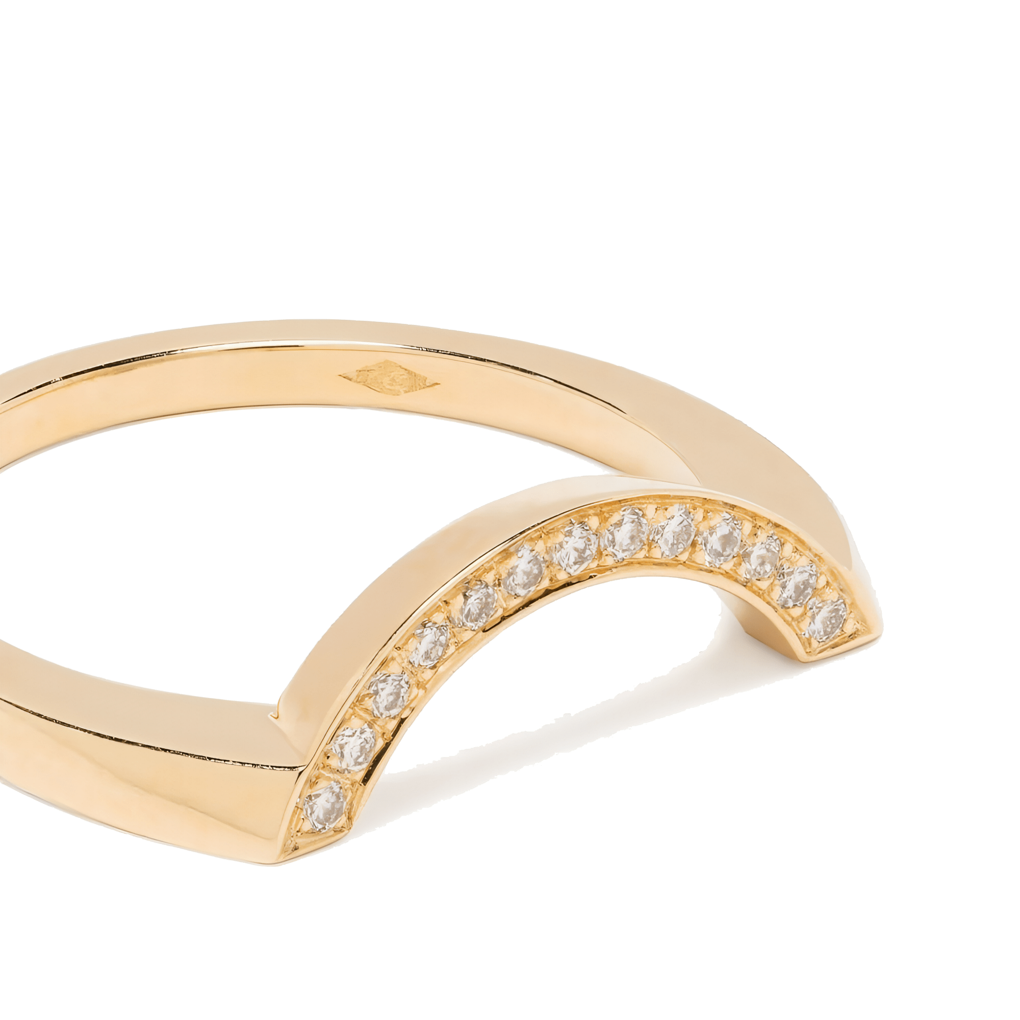  Intrépide grand arc pavée ring - Intrépide grand arc pavée ring -  The Future Rocks -    3 