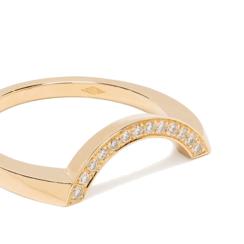  Intrépide grand arc pavée ring - Intrépide Grand Arc Pavée Ring -  The Future Rocks  -    3 
