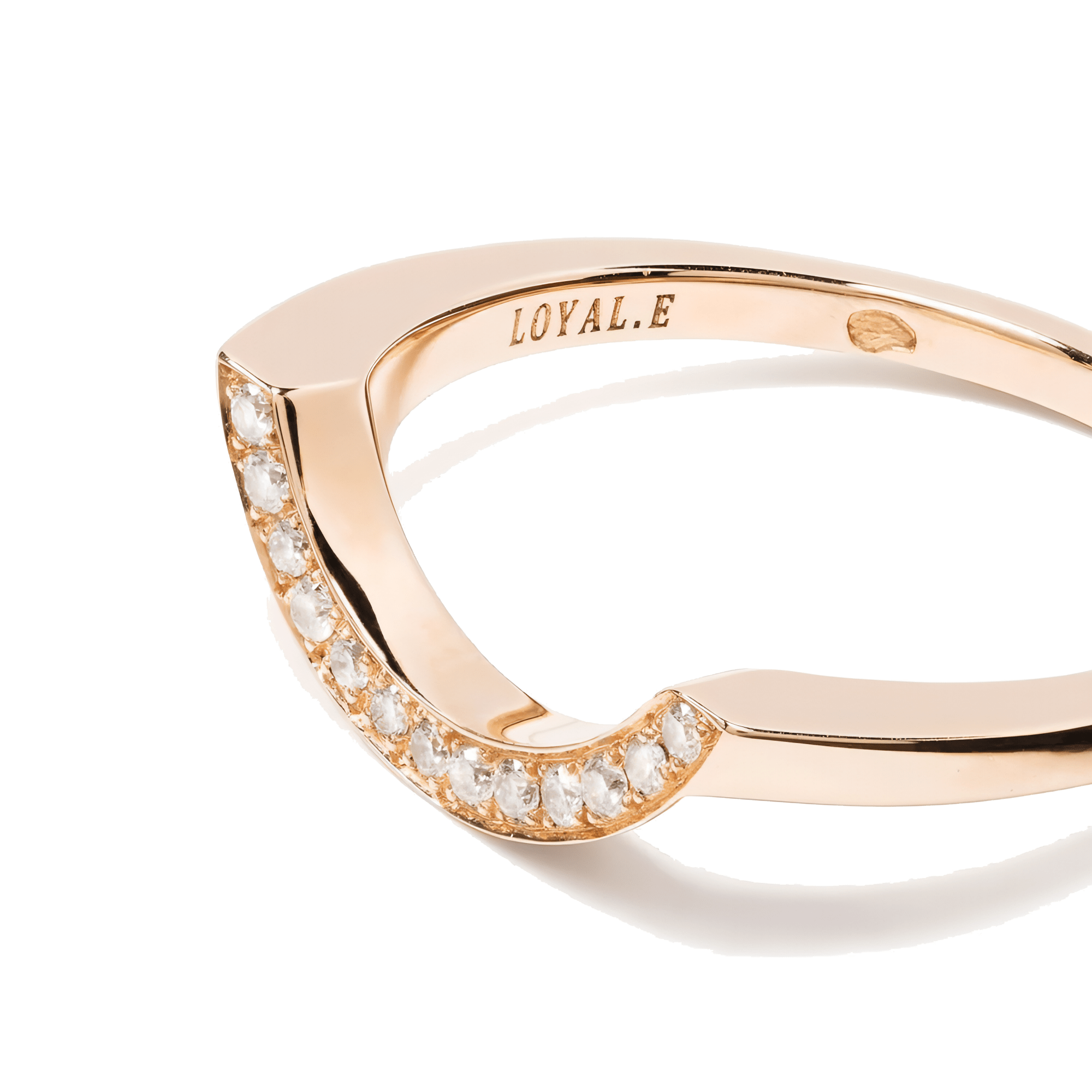  Intrépide grand arc pavée ring - Intrépide grand arc pavée ring -  The Future Rocks -    8 