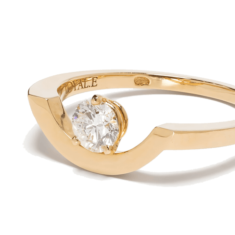 Intrépide grand arc solitaire ring - The Future Rocks