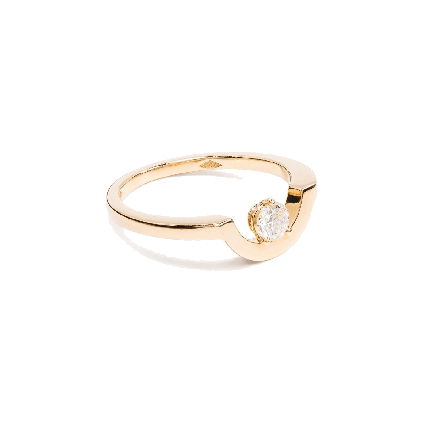  Intrépide petit arc solitaire ring - Intrépide petit arc solitaire ring -  The Future Rocks -    1 