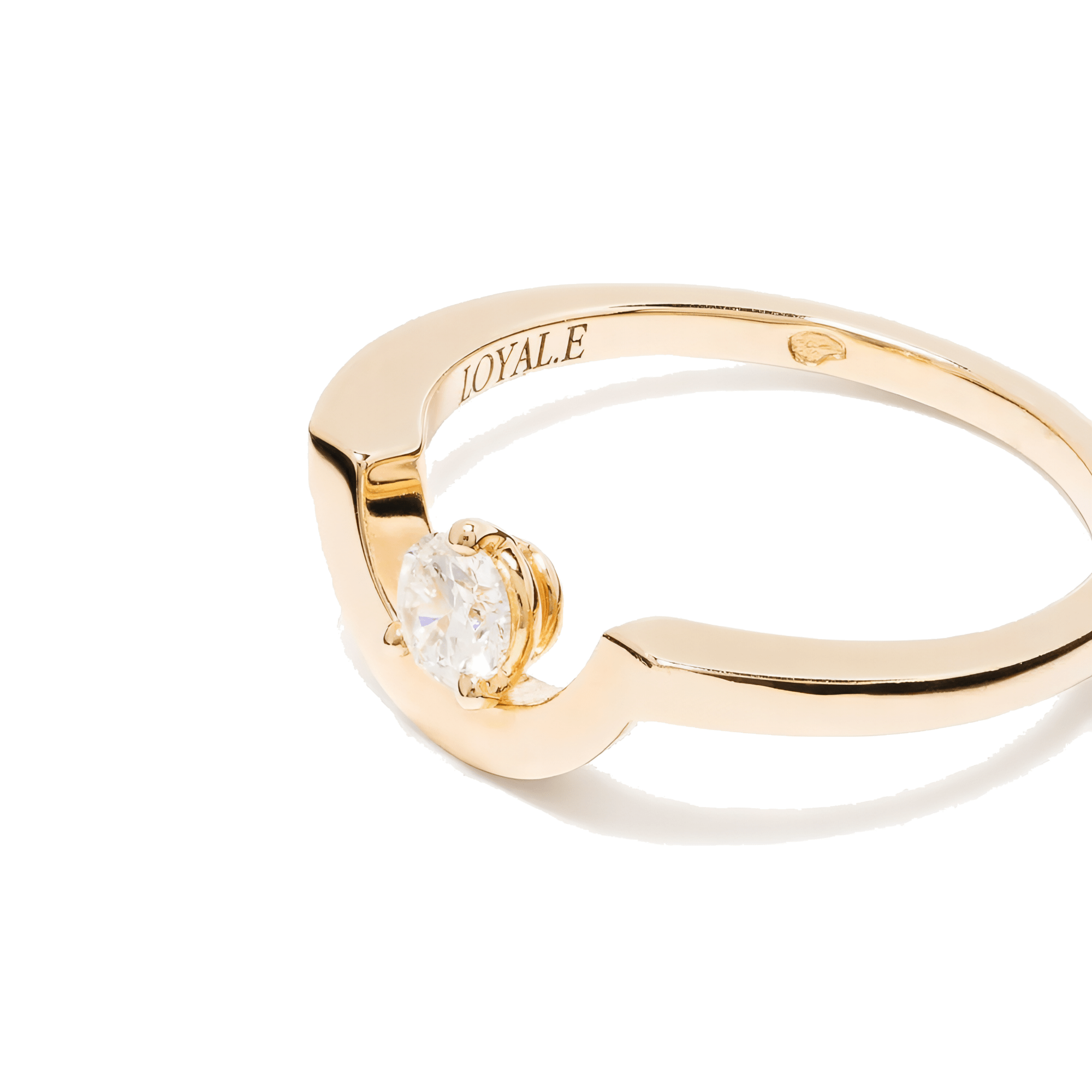  Intrépide petit arc solitaire ring - Intrépide petit arc solitaire ring -  The Future Rocks -    3 