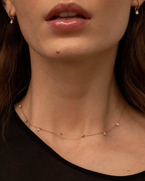  Leya necklace - 14K Recycled Gold Chain Leya Necklace -  The Future Rocks  -    2 