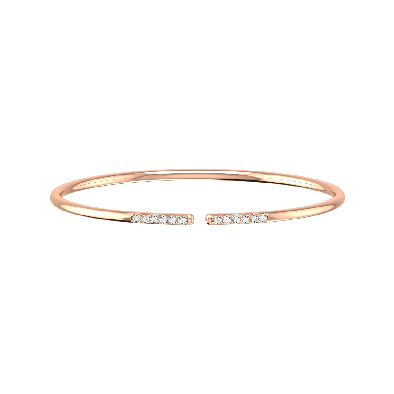  Line bracelet - Lab-Grown Diamond Line Cuff Bracelet -  The Future Rocks -    1 