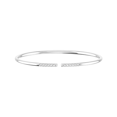  Line bracelet - Lab-Grown Diamond Line Cuff Bracelet -  The Future Rocks  -    4 