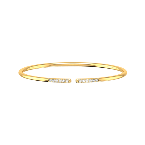  Line bracelet - Lab-Grown Diamond Line Cuff Bracelet -  The Future Rocks  -    5 