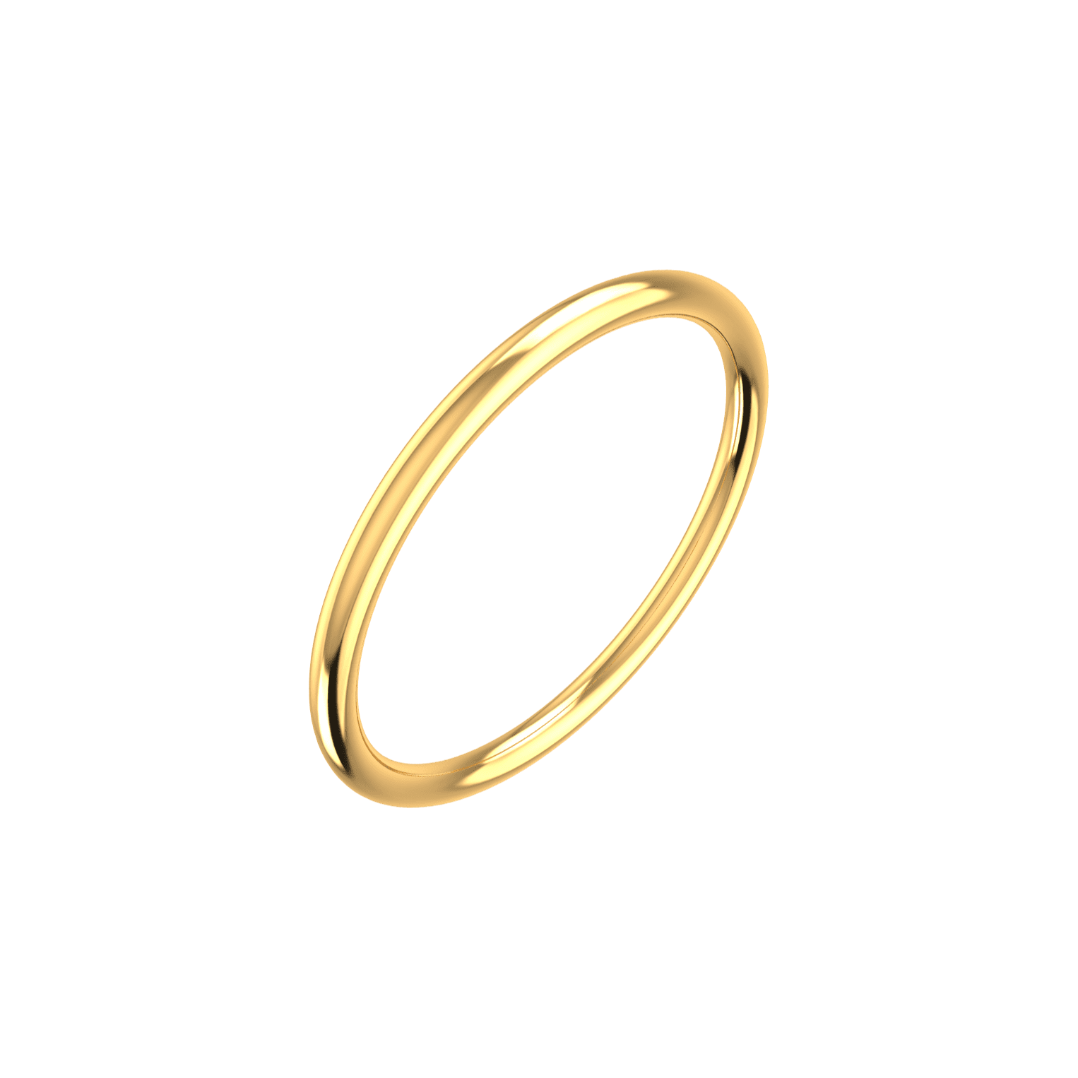  Line essential ring - Essential 18K Gold Band Ring  -  The Future Rocks -    1 