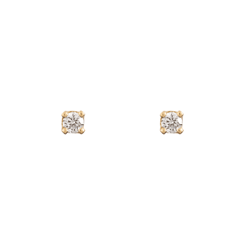  Little studs - 14K Gold Lab-Grown Diamond Little Stud Earrings -  The Future Rocks  -    1 