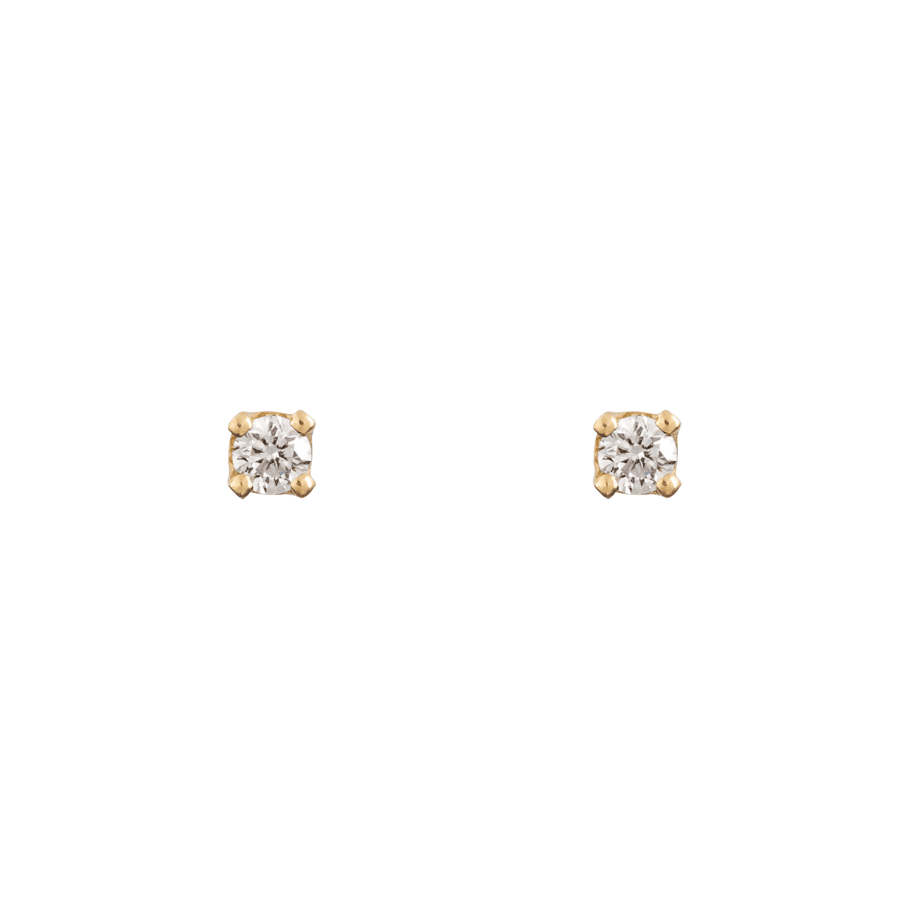  Little studs - 14K Gold Lab-Grown Diamond Little Stud Earrings -  The Future Rocks -    1 