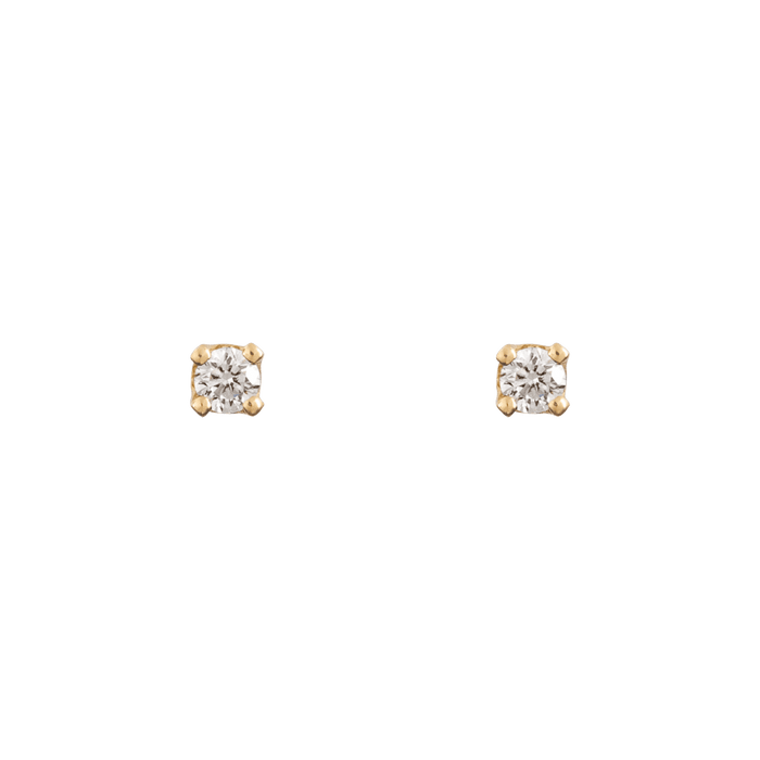  Little studs - 14K Gold Lab-Grown Diamond Little Stud Earrings -  The Future Rocks -    1 