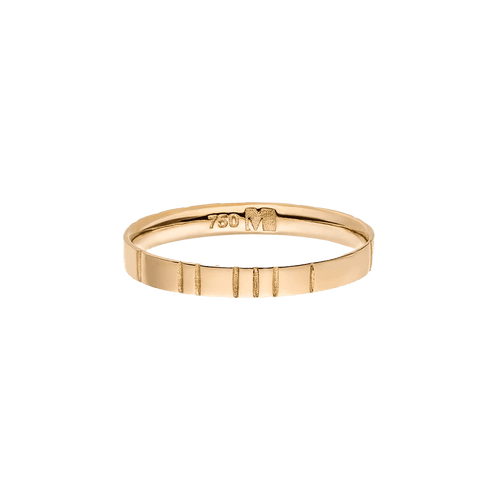  Lovelines small wedding ring - 18K Recycled Gold Small Wedding Ring -  The Future Rocks -    1 