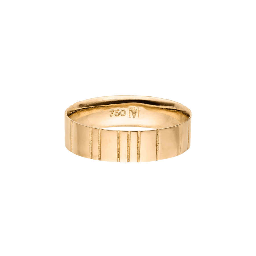  Lovelines wedding ring - 18K Recycled Gold Wedding Ring -  The Future Rocks -    1 