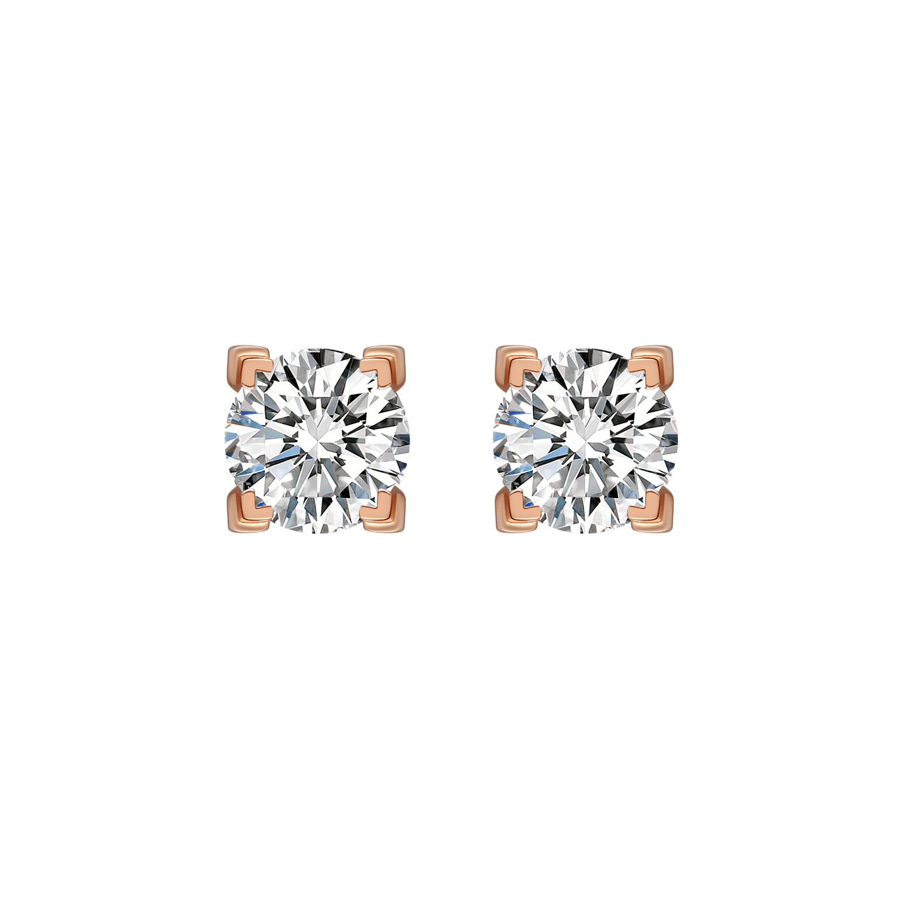  Luna solitaire earrings 0.5ct - 0.5 Carat Lab-Grown Diamond Stud Earrings -  The Future Rocks -    1 