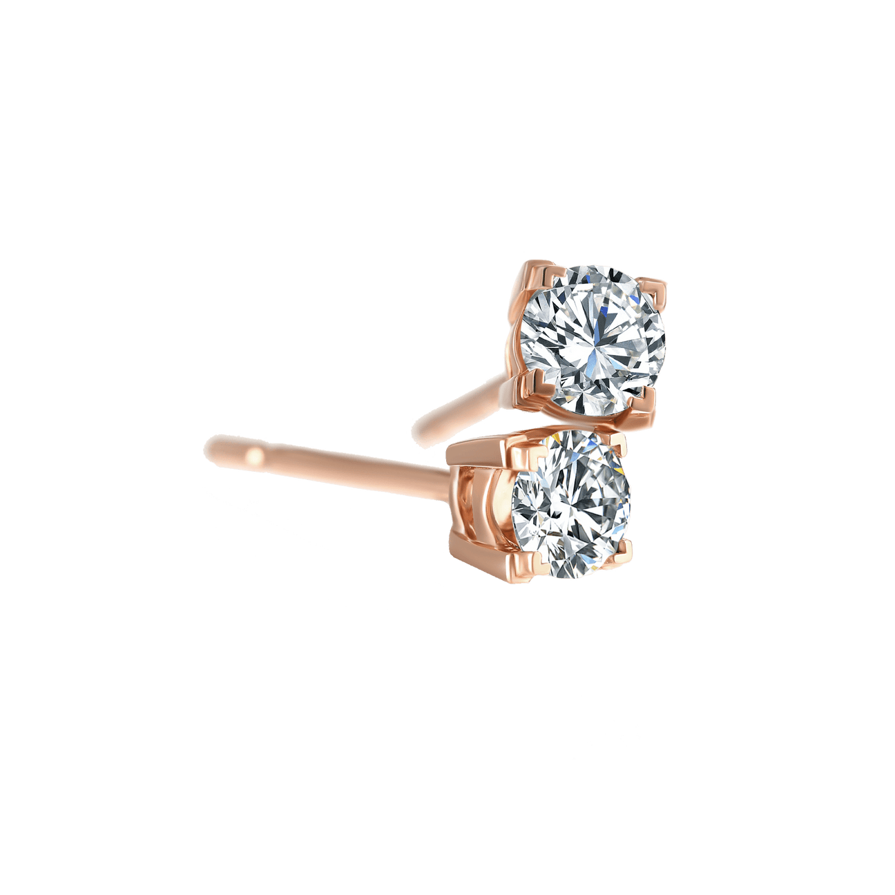  Luna solitaire earrings 0.4ct - Luna solitaire earrings 0.4ct -  The Future Rocks -    3 