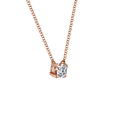  Luna solitaire necklace - Round Cut Lab-Grown Diamond Solitaire Necklace -  The Future Rocks  -    2 