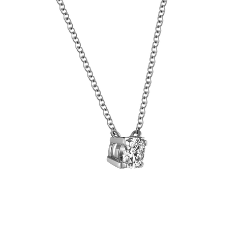  Luna solitaire necklace - Round Cut Lab-Grown Diamond Solitaire Necklace -  The Future Rocks  -    4 