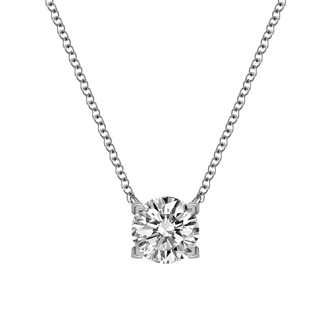  Luna solitaire necklace 0.2ct/ 0.3ct - Luna solitaire necklace 0.2ct/ 0.3ct -  The Future Rocks -    5 