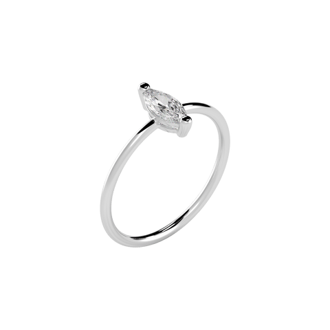  Marquise ring - Lab-Grown Diamond Marquise Ring -  The Future Rocks  -    6 