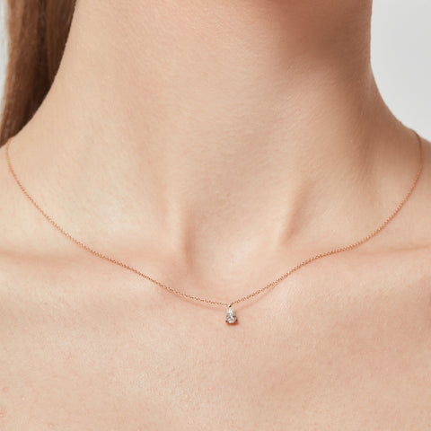  Mars solitaire necklace - Pear Cut Lab-Grown Diamond Solitaire Necklace -  The Future Rocks  -    2 