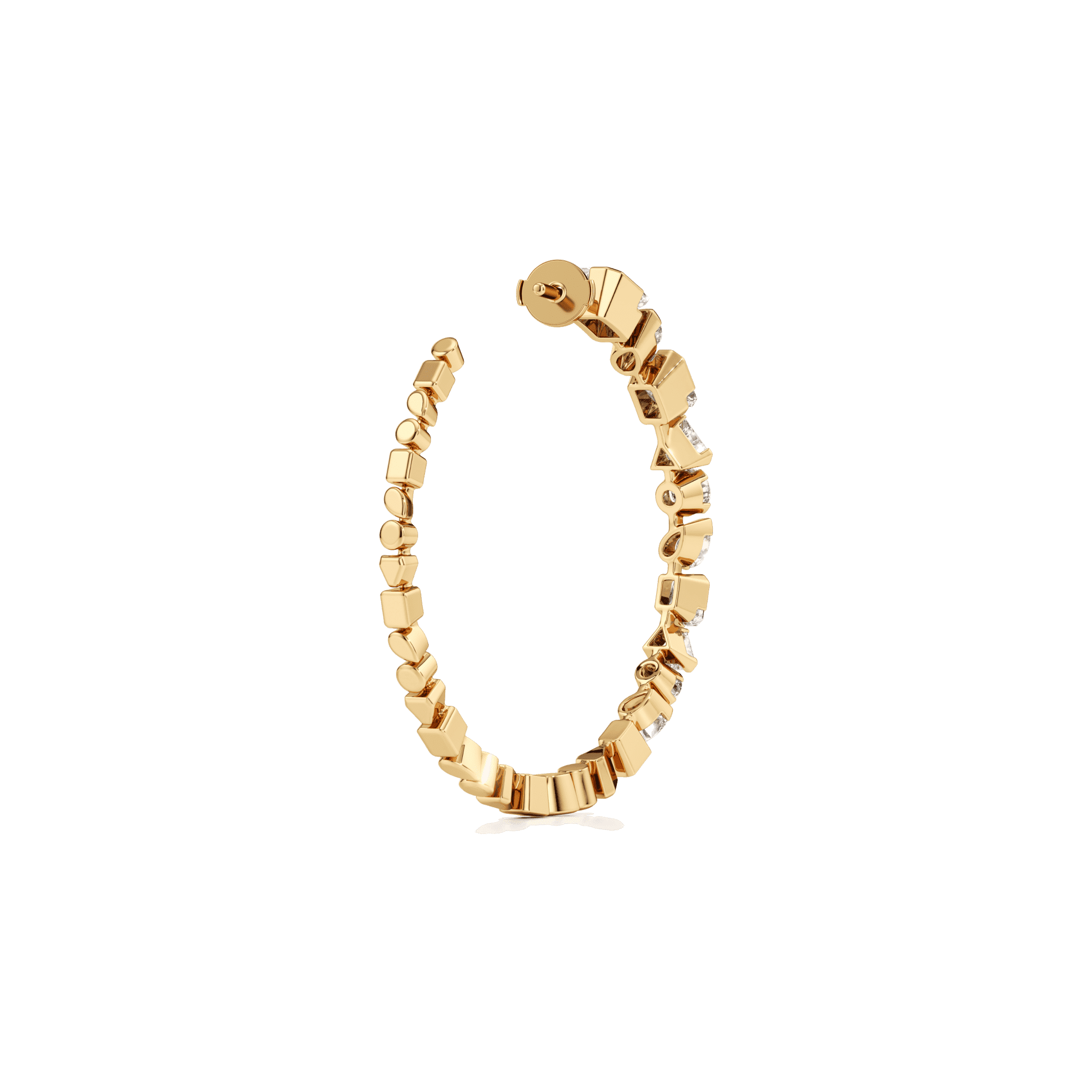 Meta hoop earrings - Meta Lab-Grown Diamond Hoop Earrings -  The Future Rocks -    5