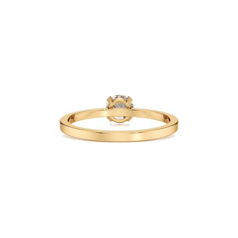  Meta large gold solitaire ring - Meta Large Gold Lab-Grown Solitaire Diamond Ring -  The Future Rocks  -    3 