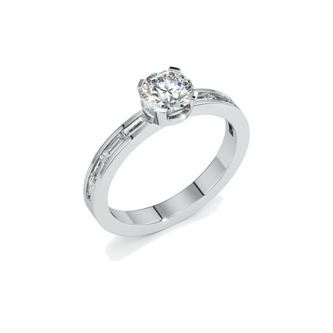 Meta large solitaire ring - The Future Rocks