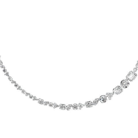  Meta statement necklace - Meta Lab-Grown Diamond Tennis Necklace -  The Future Rocks  -    5 