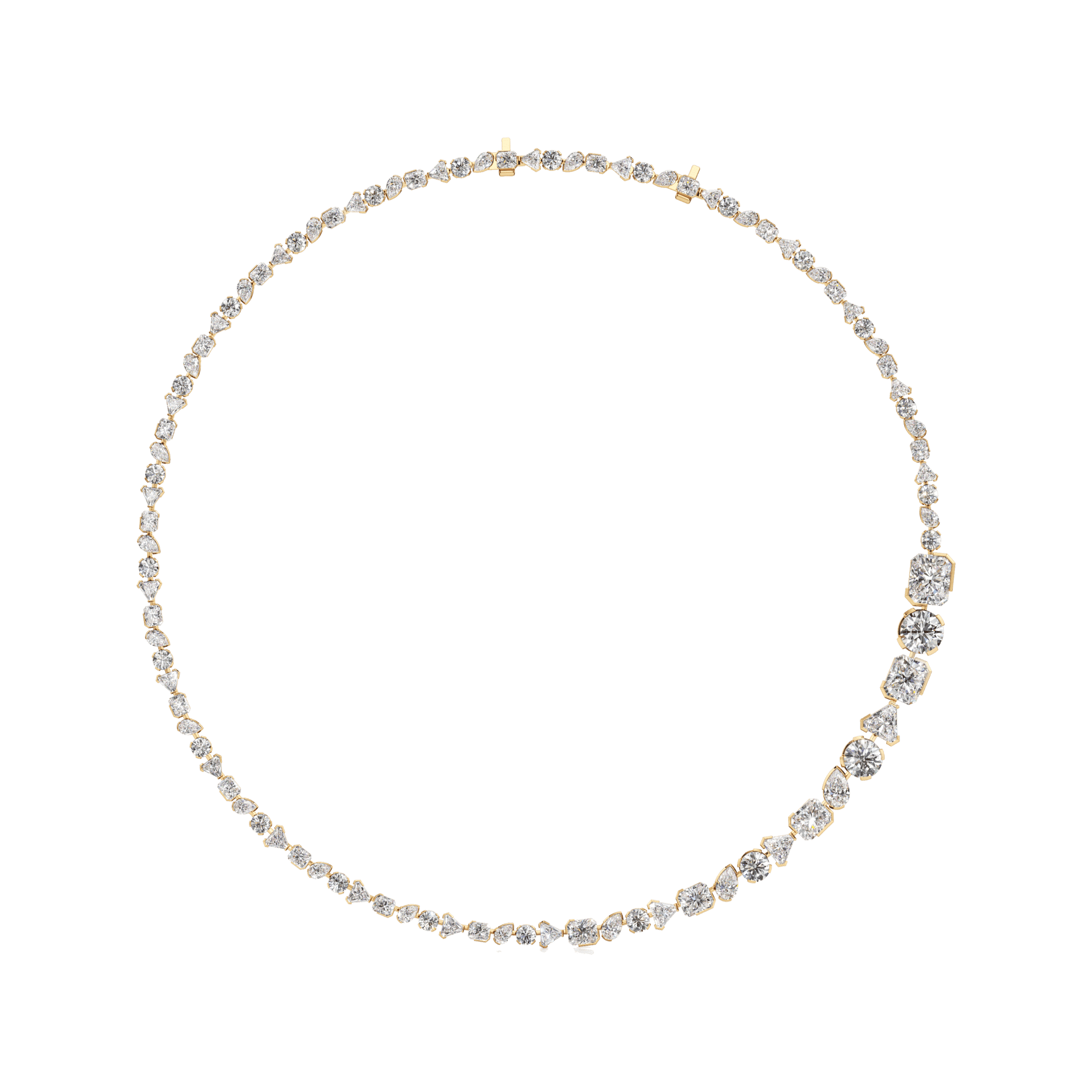 Buy Esteemed Emerald and Diamond Necklace, Statment Emerald Diamond Necklace  Setin Gold & White Gold Plating Online in India - Etsy