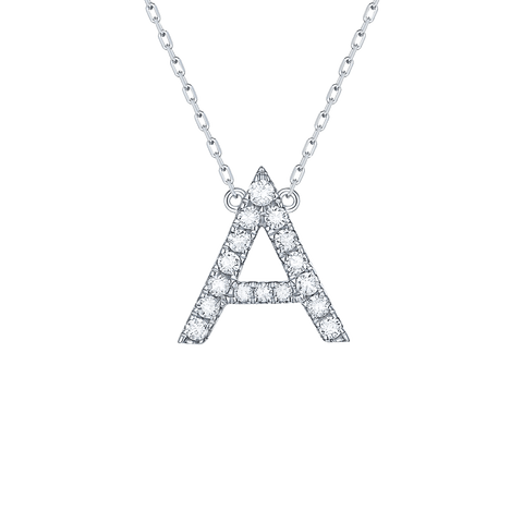  My type alphabet necklace - Lab-Grown Diamond Alphabet Necklace -  The Future Rocks  -    2 